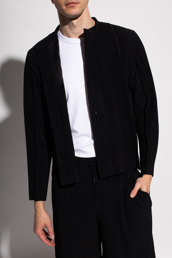 Black Ribbed jacket Issey Miyake Homme Plisse - Vitkac TW